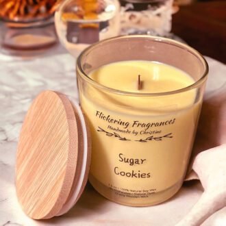 Sugar Cookies handmade soy candle by Flickering Fragrances